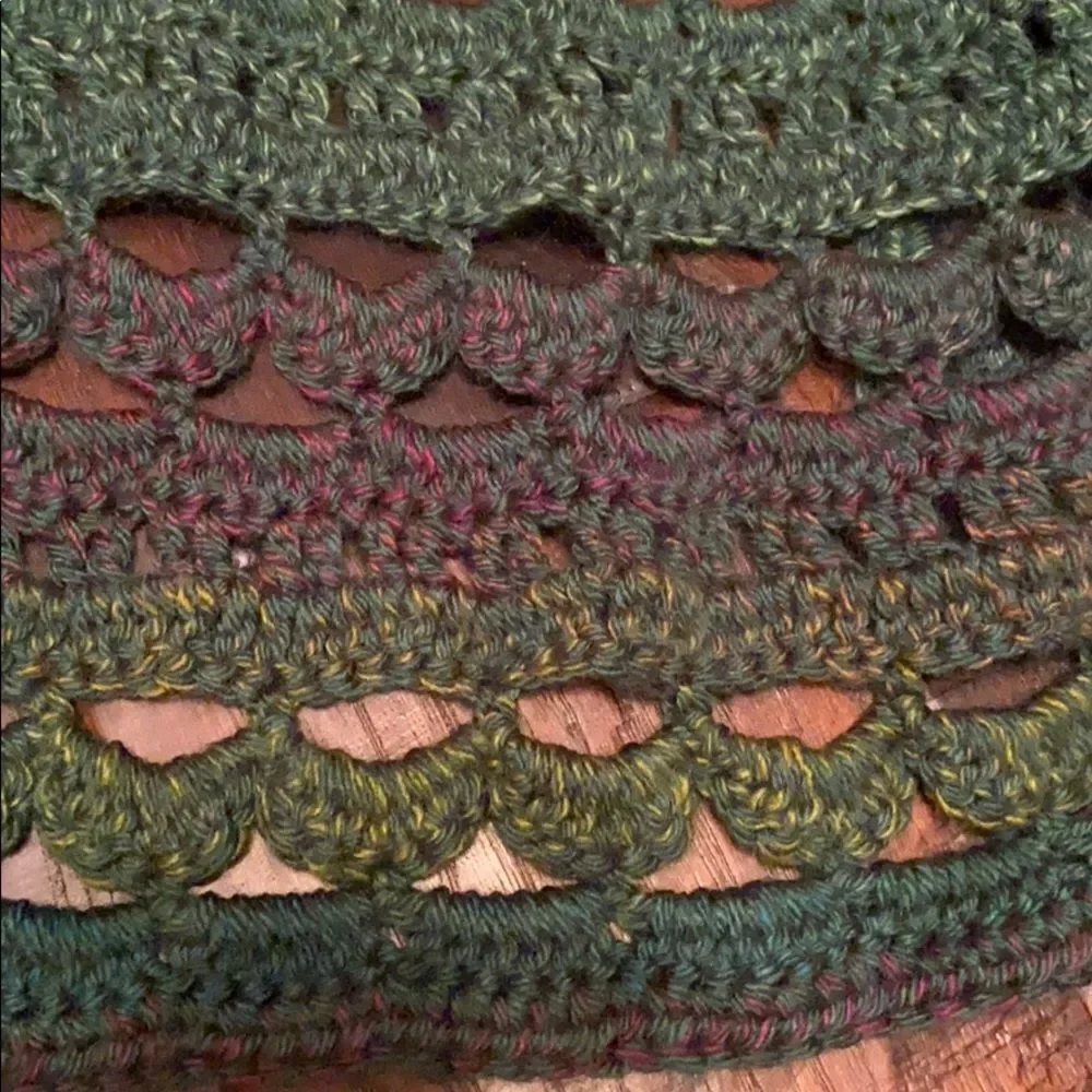 Handmade scarf very soft crocheted